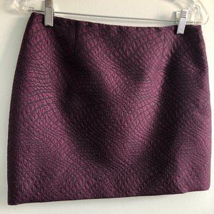 Elie Tahari Purple Jacquard Skirt (NWT)